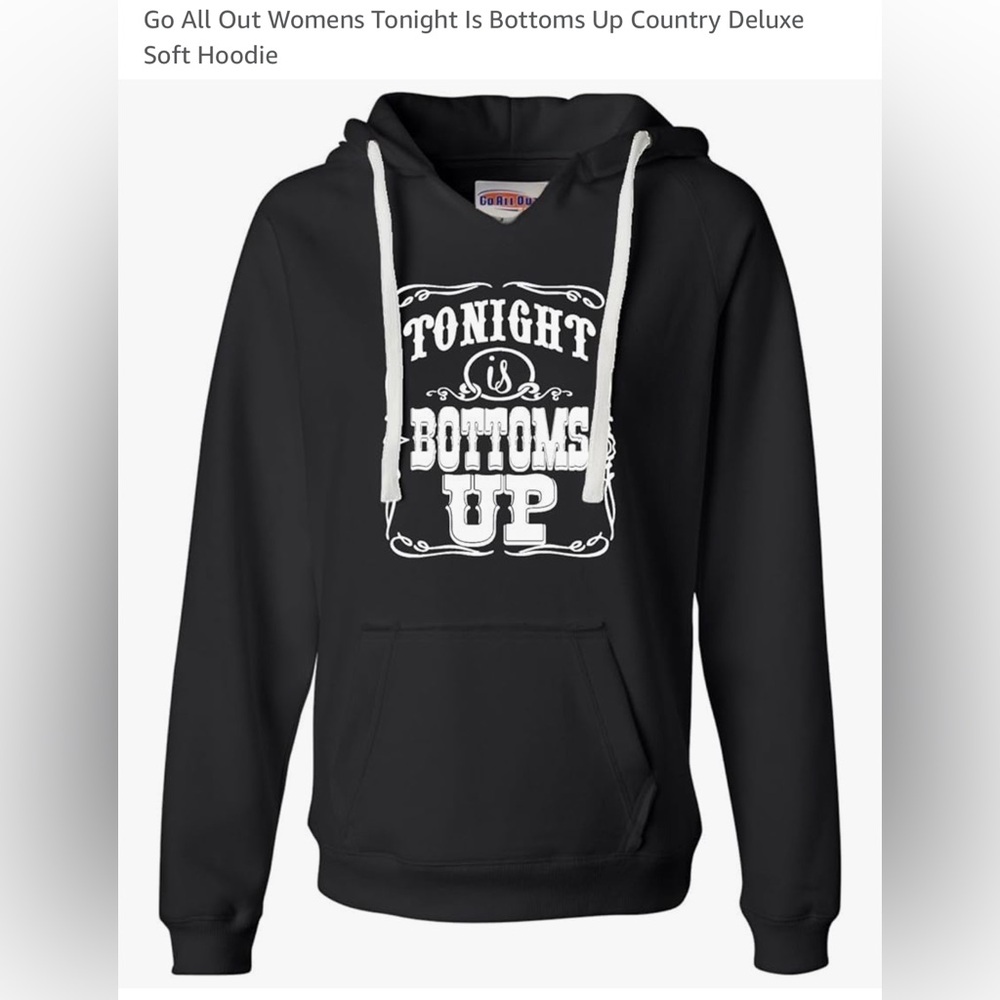 Women’s Black Logo Brantley Gilbert “Tonight is Bottoms Up” Hoodie

SIZE LARGE